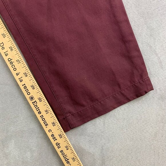 Lululemon Mens Pants 34 Purple Chino ABC Classic Tapered Nylon Cotton 34x33 - Picture 7 of 12